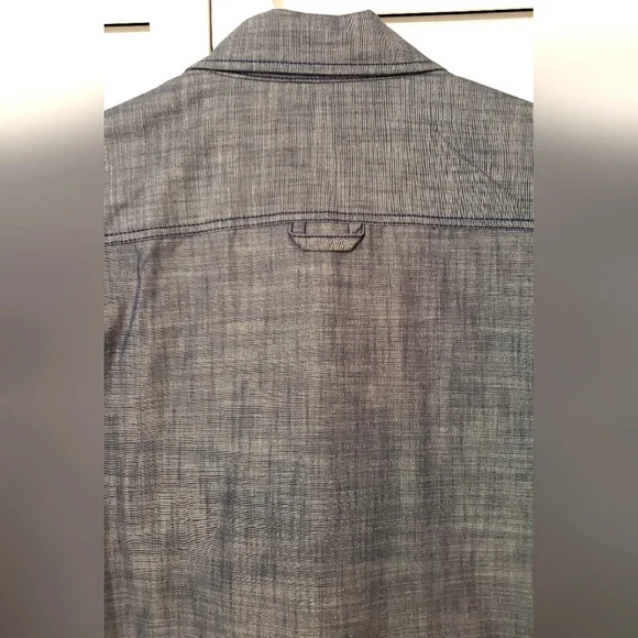 Sean John Tailored Fit Blue Grey 100 % Cotton, Short sleeves NWT Size XL - Picture 3 of 14